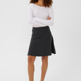 KAloana Knit Skirt - Dark Grey-Bottoms- Hometown Style HTS, women's in store and online boutique located in Ingersoll, Ontario