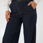 Hally Wide Jeans - Dark Wash-Denim- Hometown Style HTS, women's in store and online boutique located in Ingersoll, Ontario