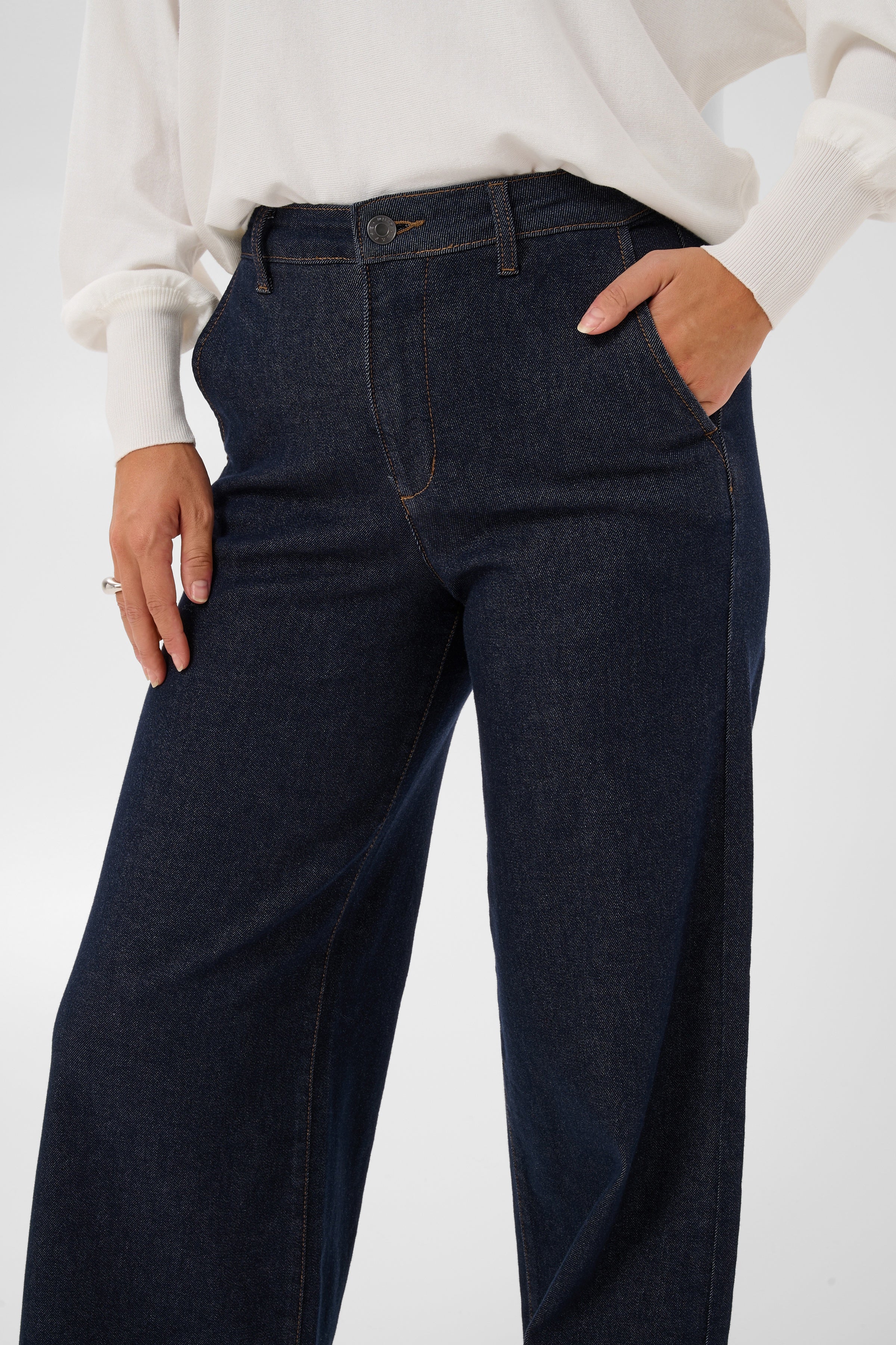 Hally Wide Jeans - Dark Wash-Denim- Hometown Style HTS, women's in store and online boutique located in Ingersoll, Ontario