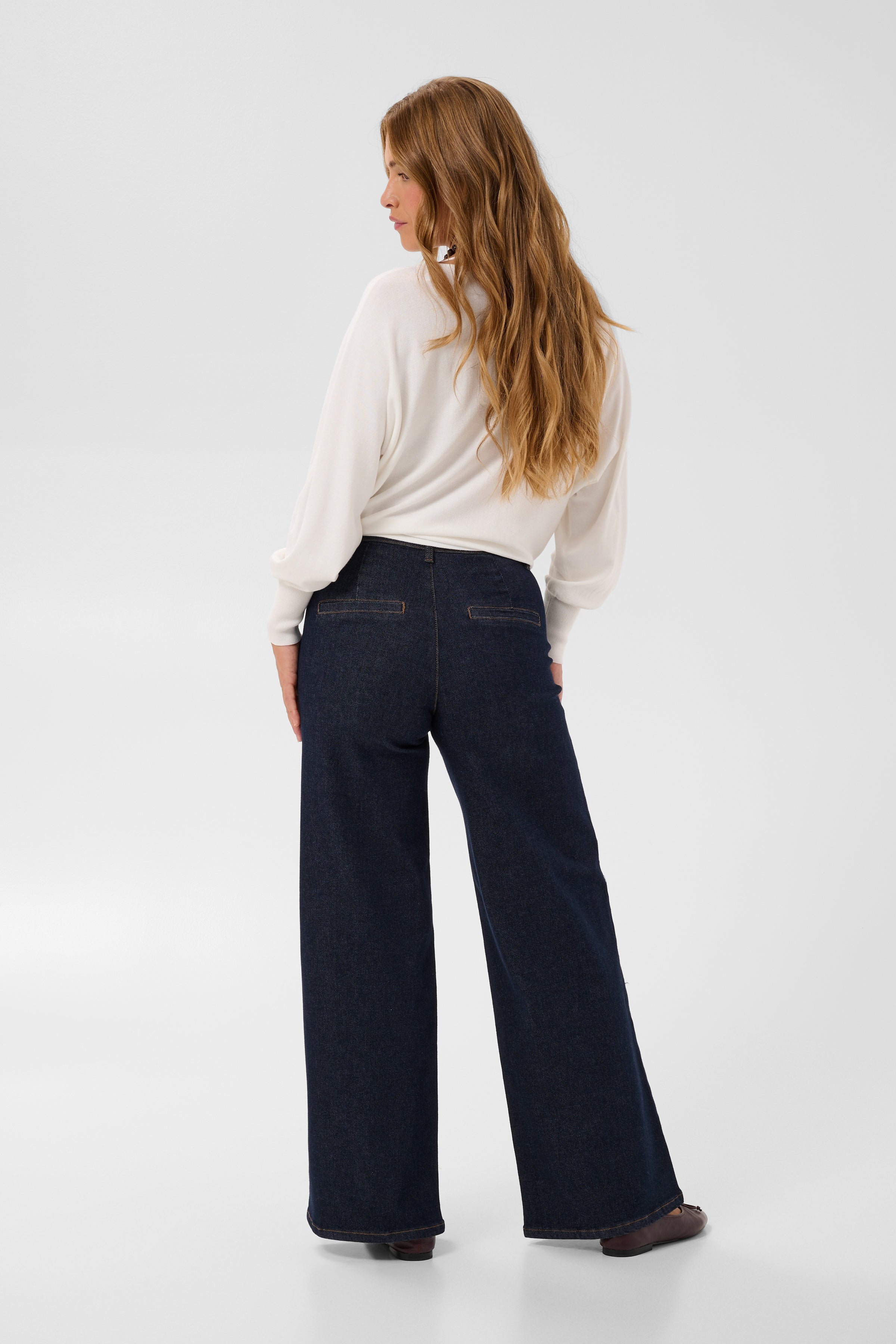 Hally Wide Jeans - Dark Wash-Denim- Hometown Style HTS, women's in store and online boutique located in Ingersoll, Ontario
