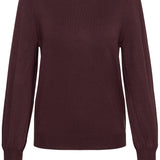 KALizza Round Neck Pullover Buttons - Fudge-Casual Tops- Hometown Style HTS, women's in store and online boutique located in Ingersoll, Ontario