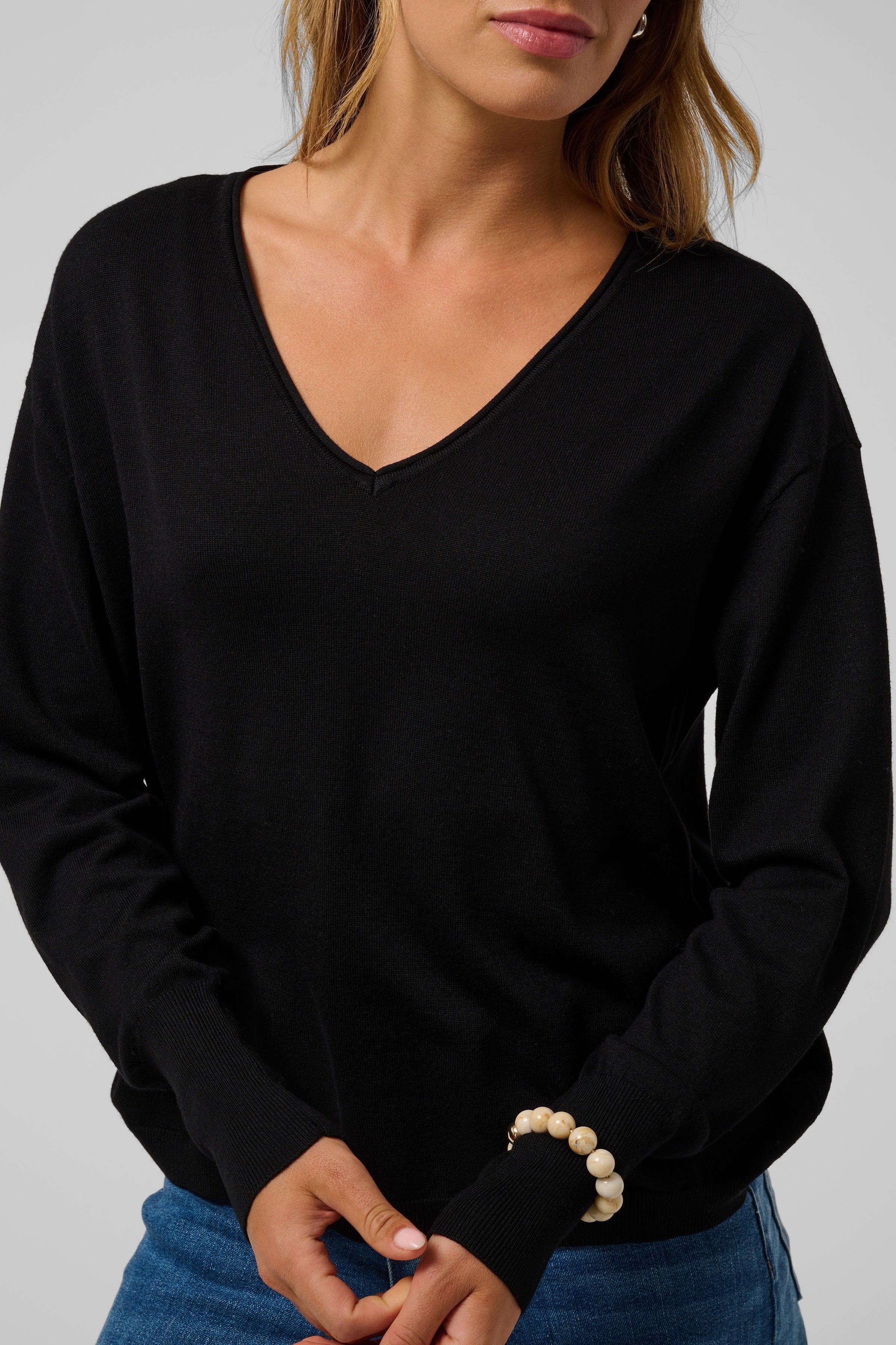 KALizza Mai Pullover - Deep Black-Casual Tops- Hometown Style HTS, women's in store and online boutique located in Ingersoll, Ontario