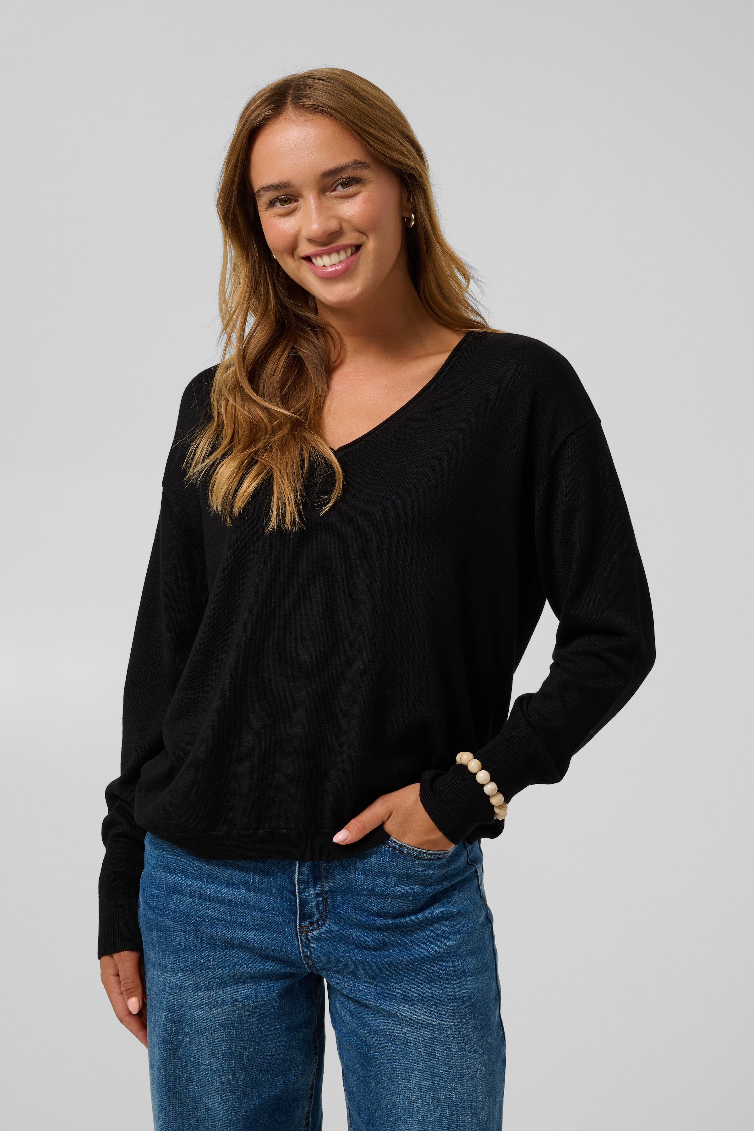 KALizza Mai Pullover - Deep Black-Casual Tops- Hometown Style HTS, women's in store and online boutique located in Ingersoll, Ontario