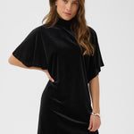 Kelly Wing SL Dress - Black-Special Occasion Dresses- Hometown Style HTS, women's in store and online boutique located in Ingersoll, Ontario