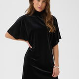 Kelly Wing SL Dress - Black-Special Occasion Dresses- Hometown Style HTS, women's in store and online boutique located in Ingersoll, Ontario