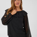 Reema Blouse - Black-Blouses- Hometown Style HTS, women's in store and online boutique located in Ingersoll, Ontario