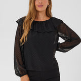 Reema Blouse - Black-Blouses- Hometown Style HTS, women's in store and online boutique located in Ingersoll, Ontario