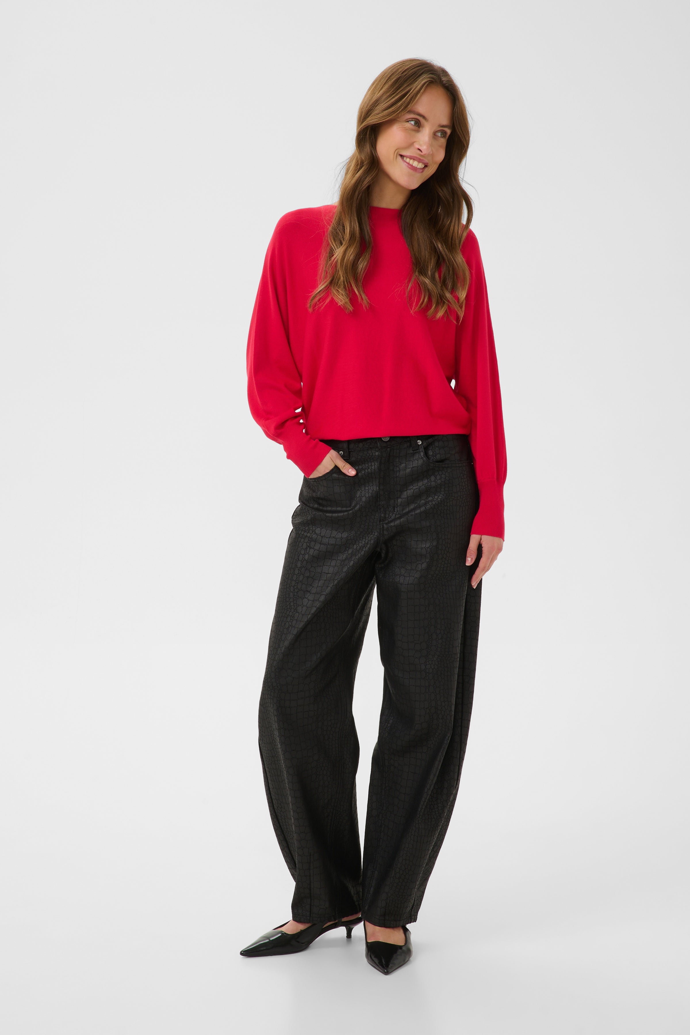 Lizza Batwing Pullover - Crimson-Casual Tops- Hometown Style HTS, women's in store and online boutique located in Ingersoll, Ontario