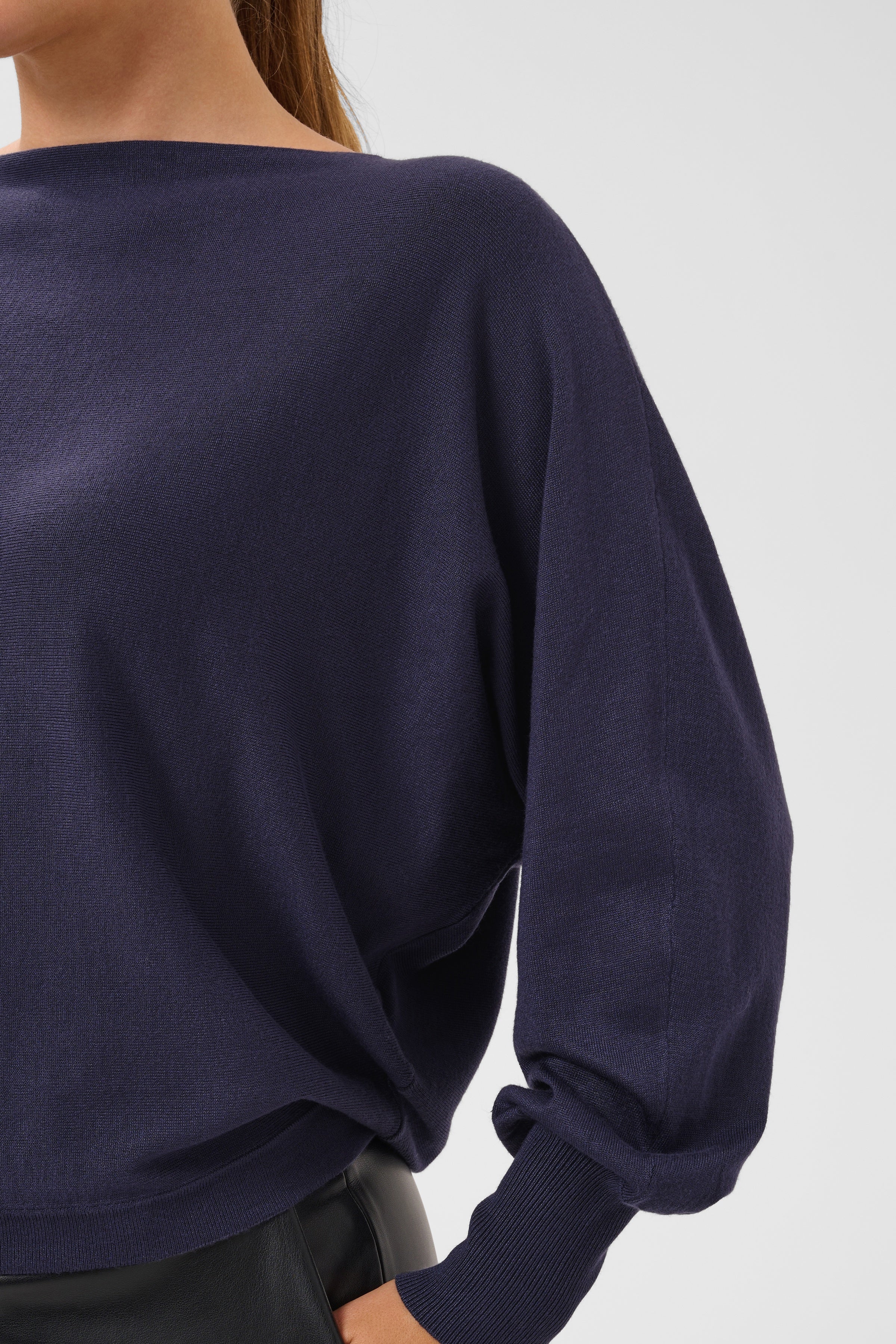 Lizza Batwing Pullover - Graphite-Casual Tops- Hometown Style HTS, women's in store and online boutique located in Ingersoll, Ontario