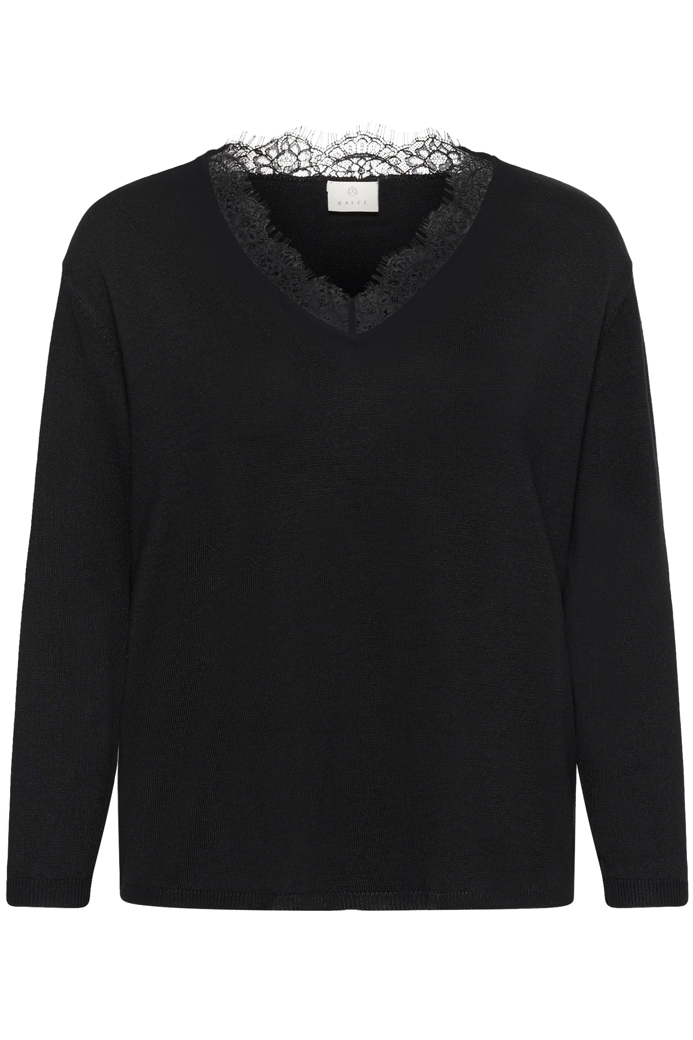 Lizza Lace Pullover - Black-Casual Tops- Hometown Style HTS, women's in store and online boutique located in Ingersoll, Ontario