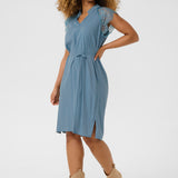 CRNola Lace Dress - Blue Haven-Special Occasion Dress- Hometown Style HTS, women's in store and online boutique located in Ingersoll, Ontario