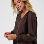 CRTina Blouse - Java-Blouses- Hometown Style HTS, women's in store and online boutique located in Ingersoll, Ontario