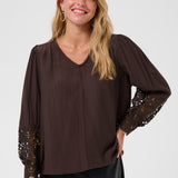 CRTina Blouse - Java-Blouses- Hometown Style HTS, women's in store and online boutique located in Ingersoll, Ontario