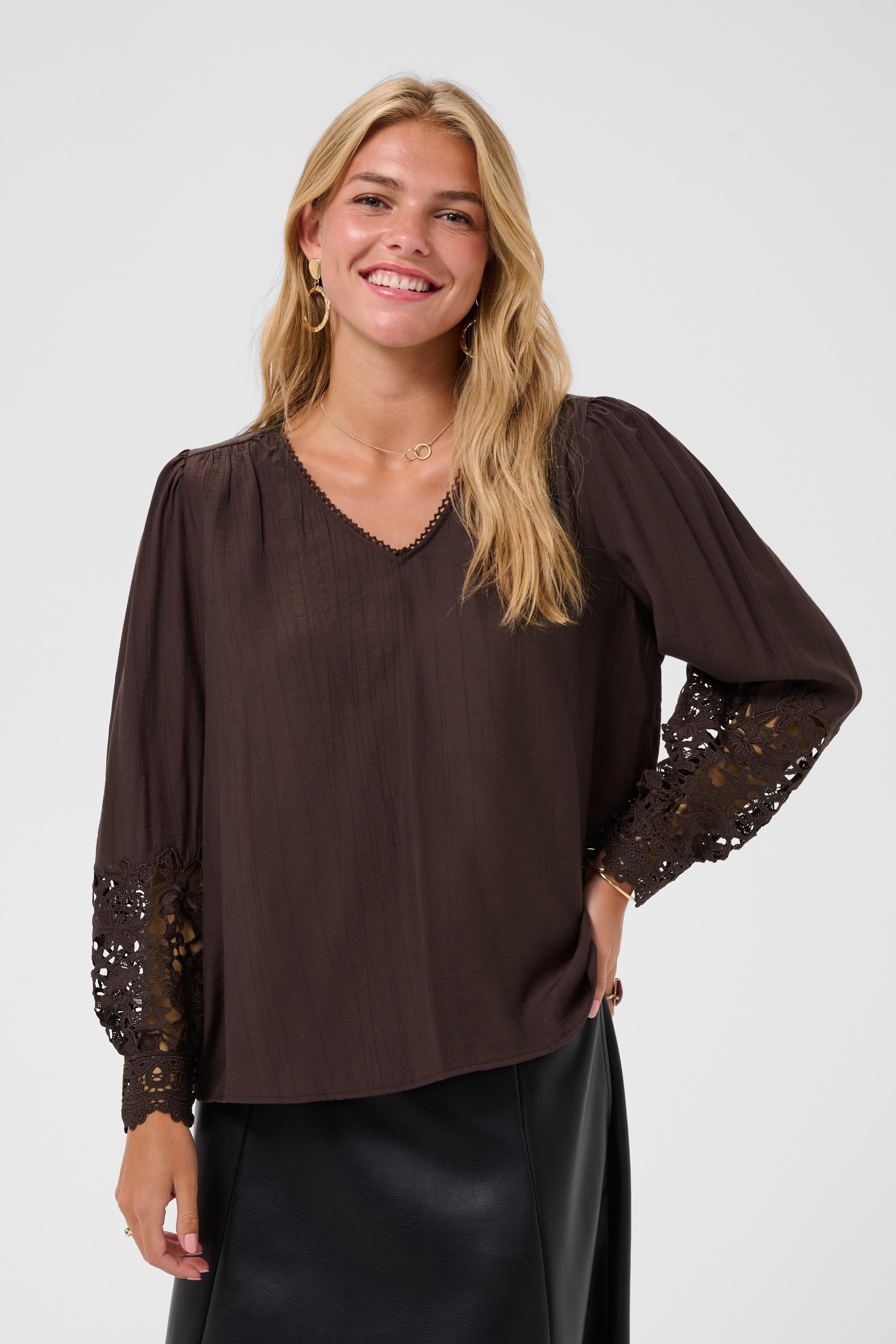 CRTina Blouse - Java-Blouses- Hometown Style HTS, women's in store and online boutique located in Ingersoll, Ontario