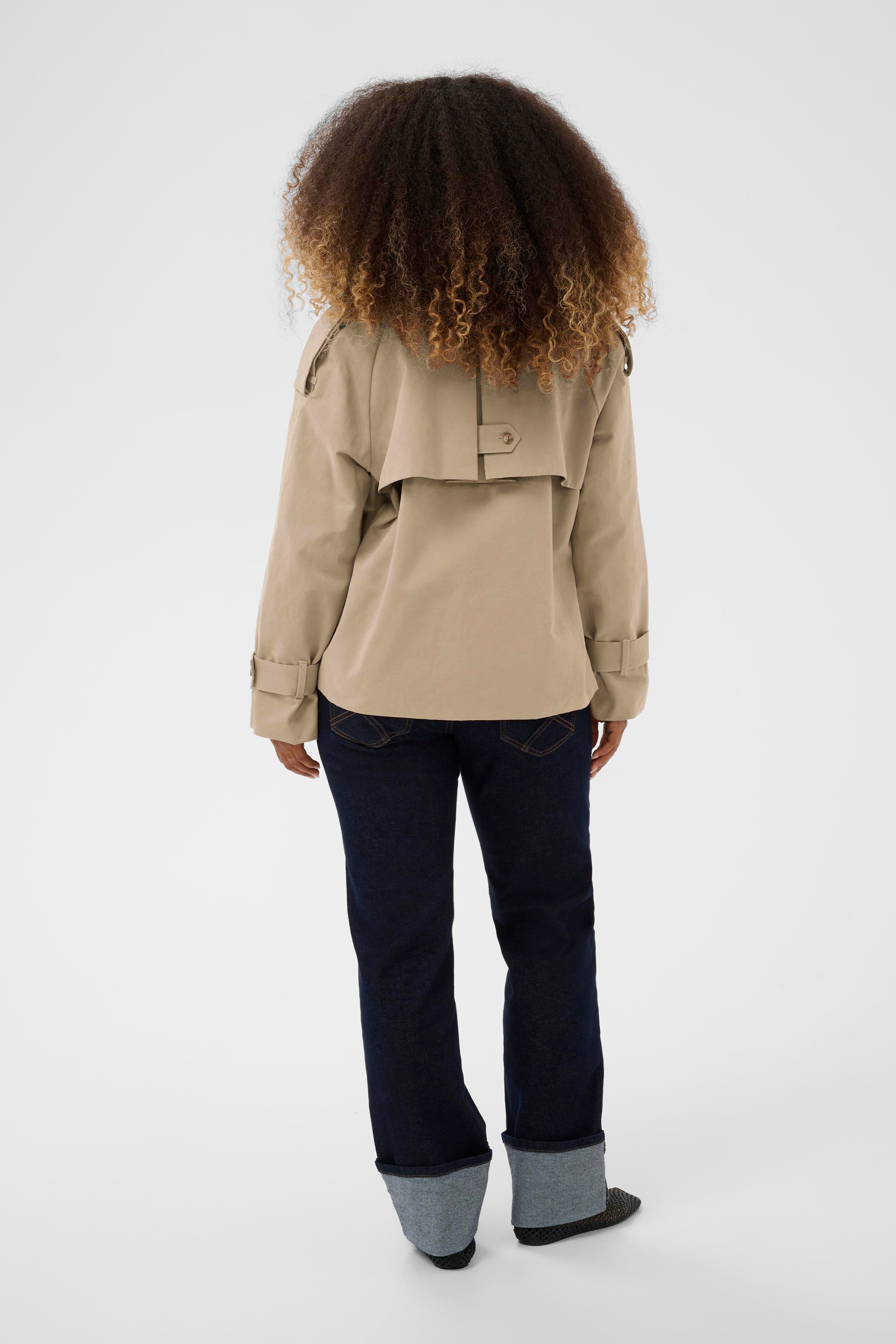 CRDrookie Short Trenchcoat-Coat & Jackets- Hometown Style HTS, women's in store and online boutique located in Ingersoll, Ontario
