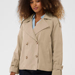CRDrookie Short Trenchcoat-Coat & Jackets- Hometown Style HTS, women's in store and online boutique located in Ingersoll, Ontario