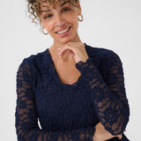 CRMaddie Dress - Navy-Special Occasion Dress- Hometown Style HTS, women's in store and online boutique located in Ingersoll, Ontario