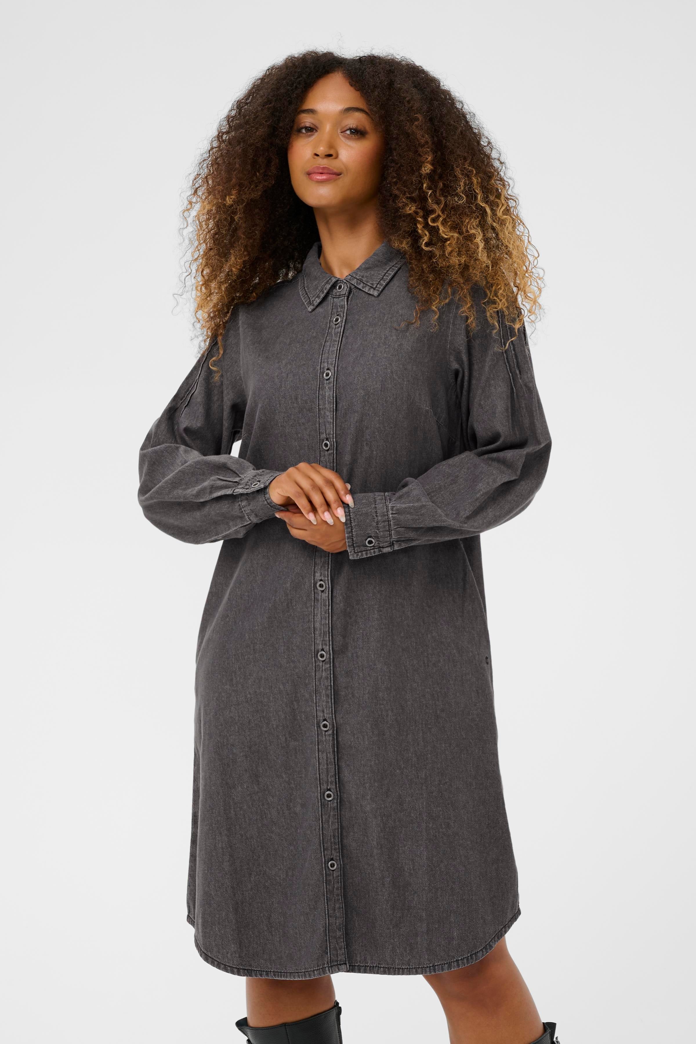 CRFiole Denim Dress-Casual Dresses- Hometown Style HTS, women's in store and online boutique located in Ingersoll, Ontario