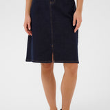CRDenaya Denim Skirt - Dark Blue-skirt- Hometown Style HTS, women's in store and online boutique located in Ingersoll, Ontario