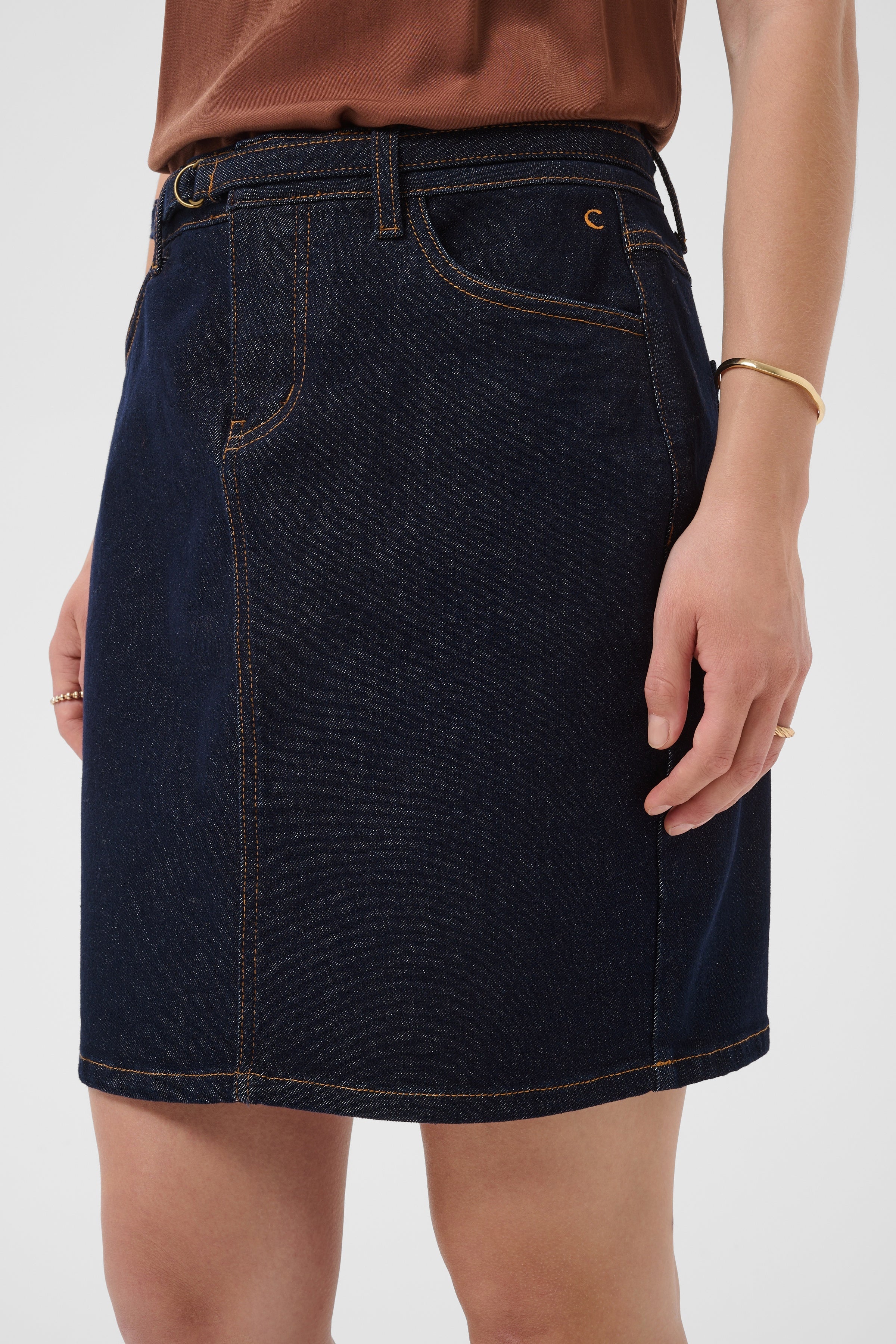 CREa Denim Skirt-Bottoms- Hometown Style HTS, women's in store and online boutique located in Ingersoll, Ontario