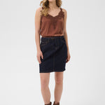 CREa Denim Skirt-Bottoms- Hometown Style HTS, women's in store and online boutique located in Ingersoll, Ontario