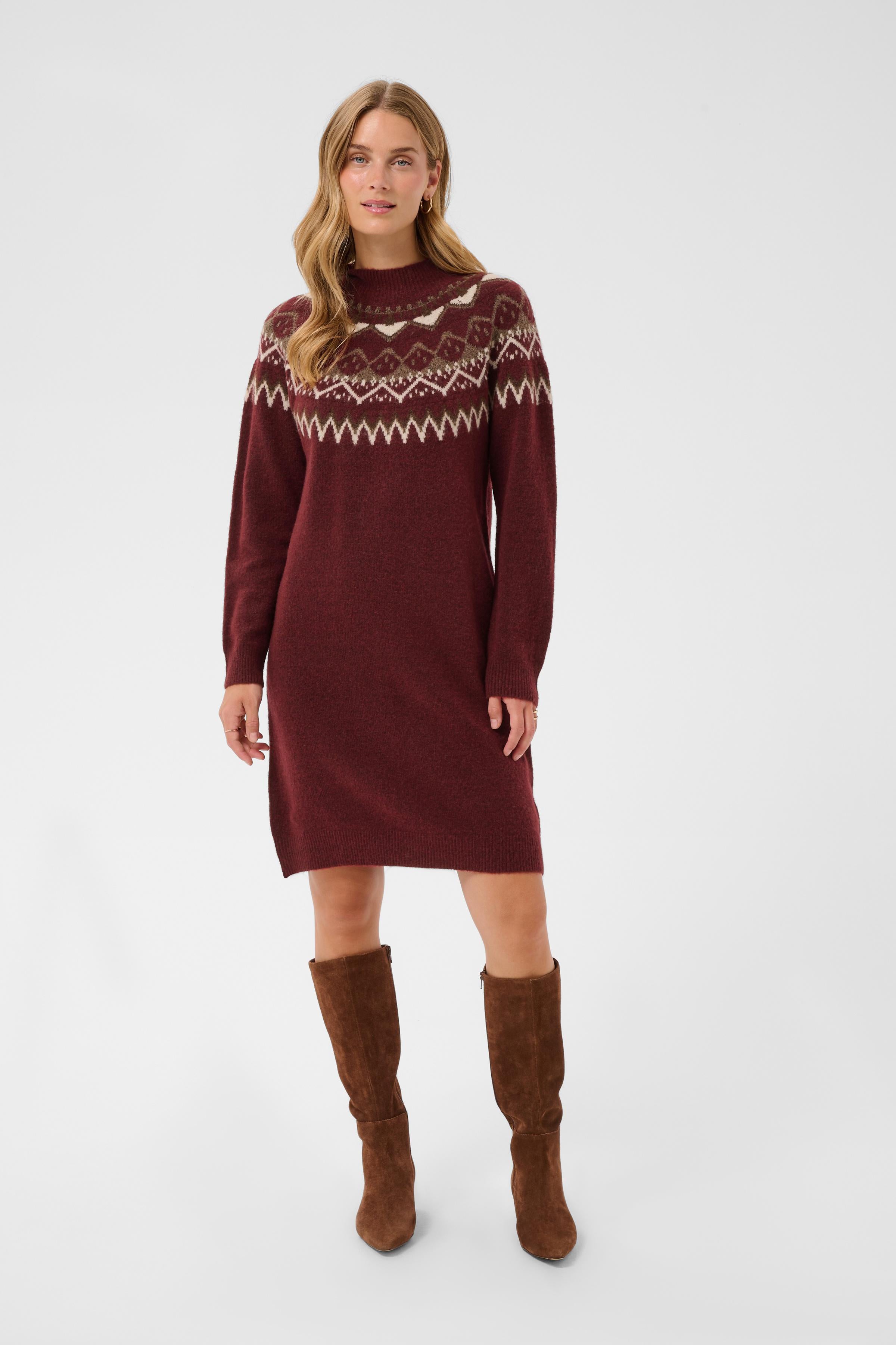 CRCherrie Knit Dress-Casual Dresses- Hometown Style HTS, women's in store and online boutique located in Ingersoll, Ontario