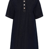 Crdenaya Denim Dress-Casual Dresses- Hometown Style HTS, women's in store and online boutique located in Ingersoll, Ontario