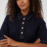 Crdenaya Denim Dress-Casual Dresses- Hometown Style HTS, women's in store and online boutique located in Ingersoll, Ontario