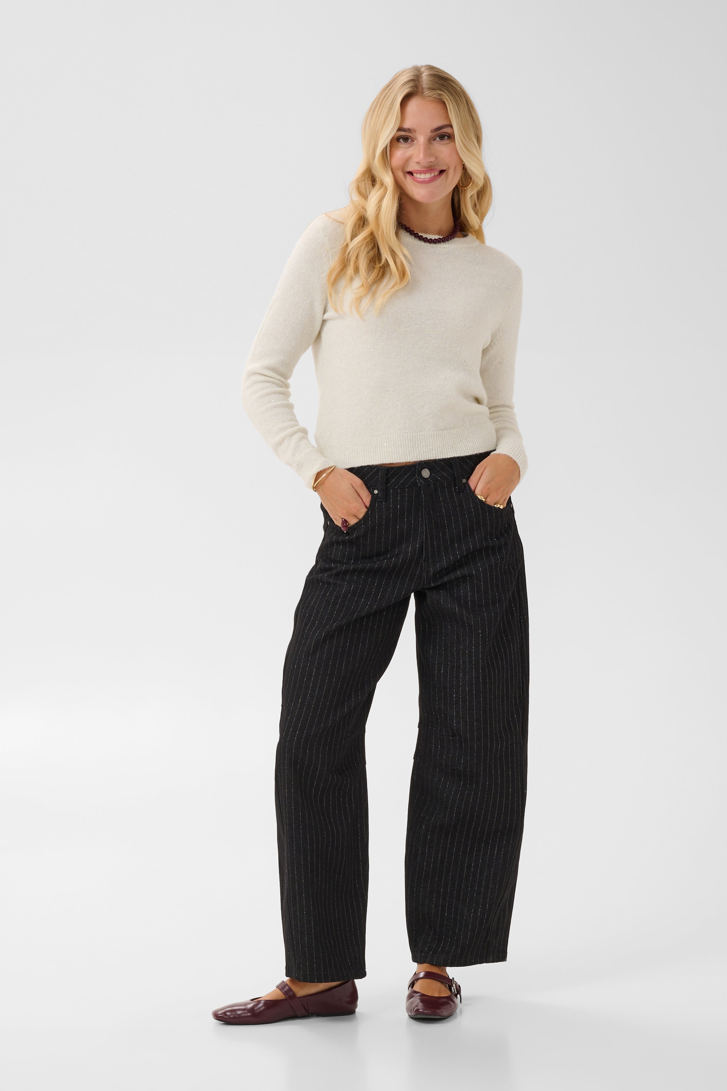 CRJolli Knit Pullover - Whisper White-Sweaters and Cardigans- Hometown Style HTS, women's in store and online boutique located in Ingersoll, Ontario
