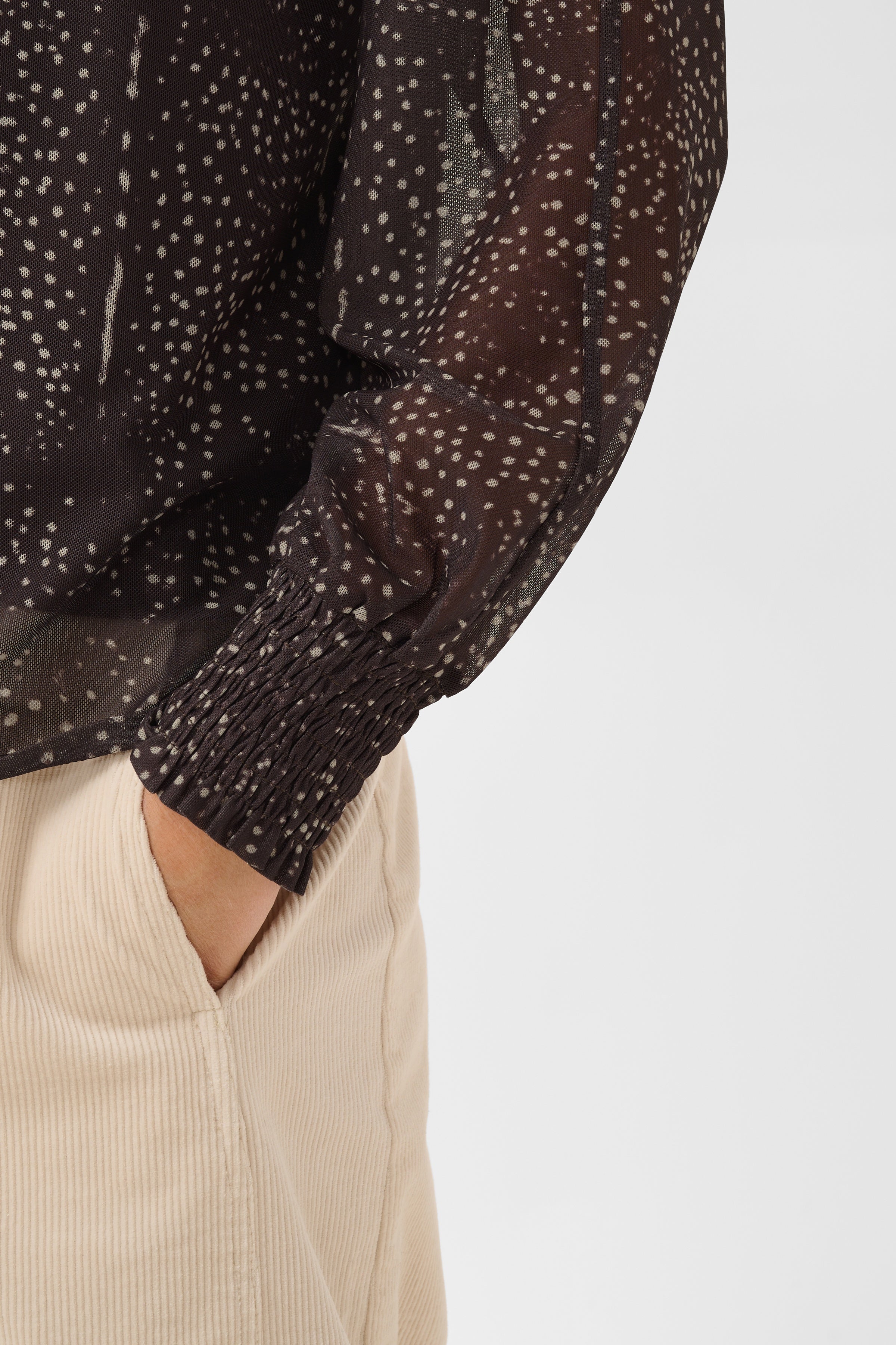 CRDotty Blouse - Java Dot-Blouses- Hometown Style HTS, women's in store and online boutique located in Ingersoll, Ontario