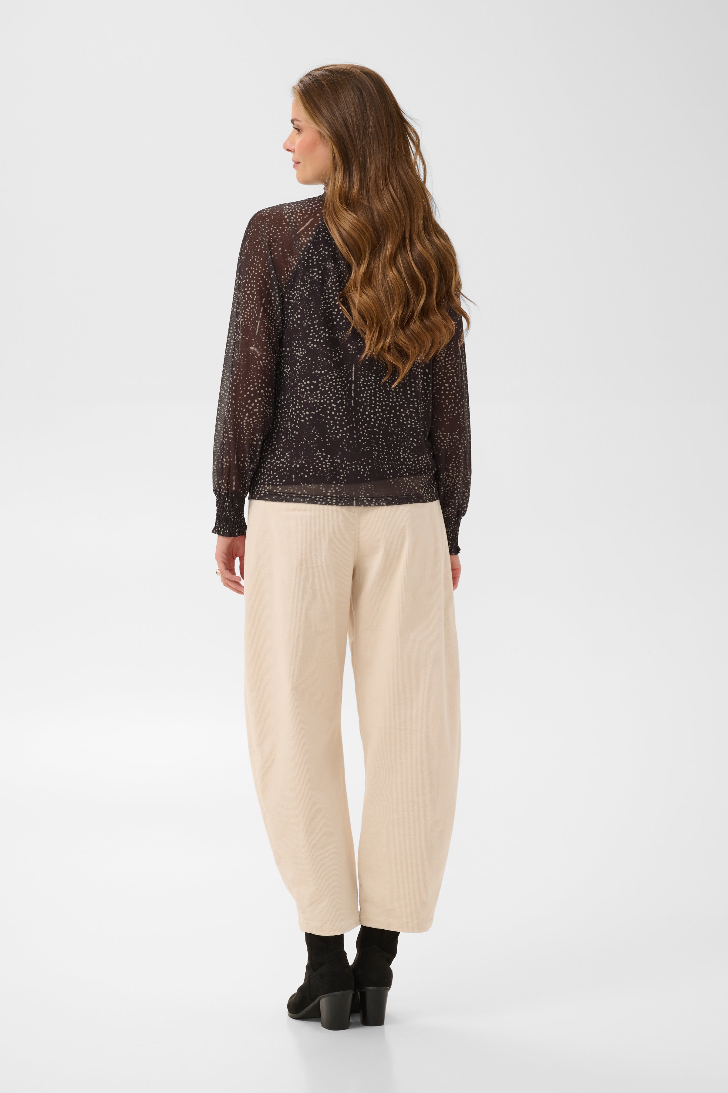 CRDotty Blouse - Java Dot-Blouses- Hometown Style HTS, women's in store and online boutique located in Ingersoll, Ontario