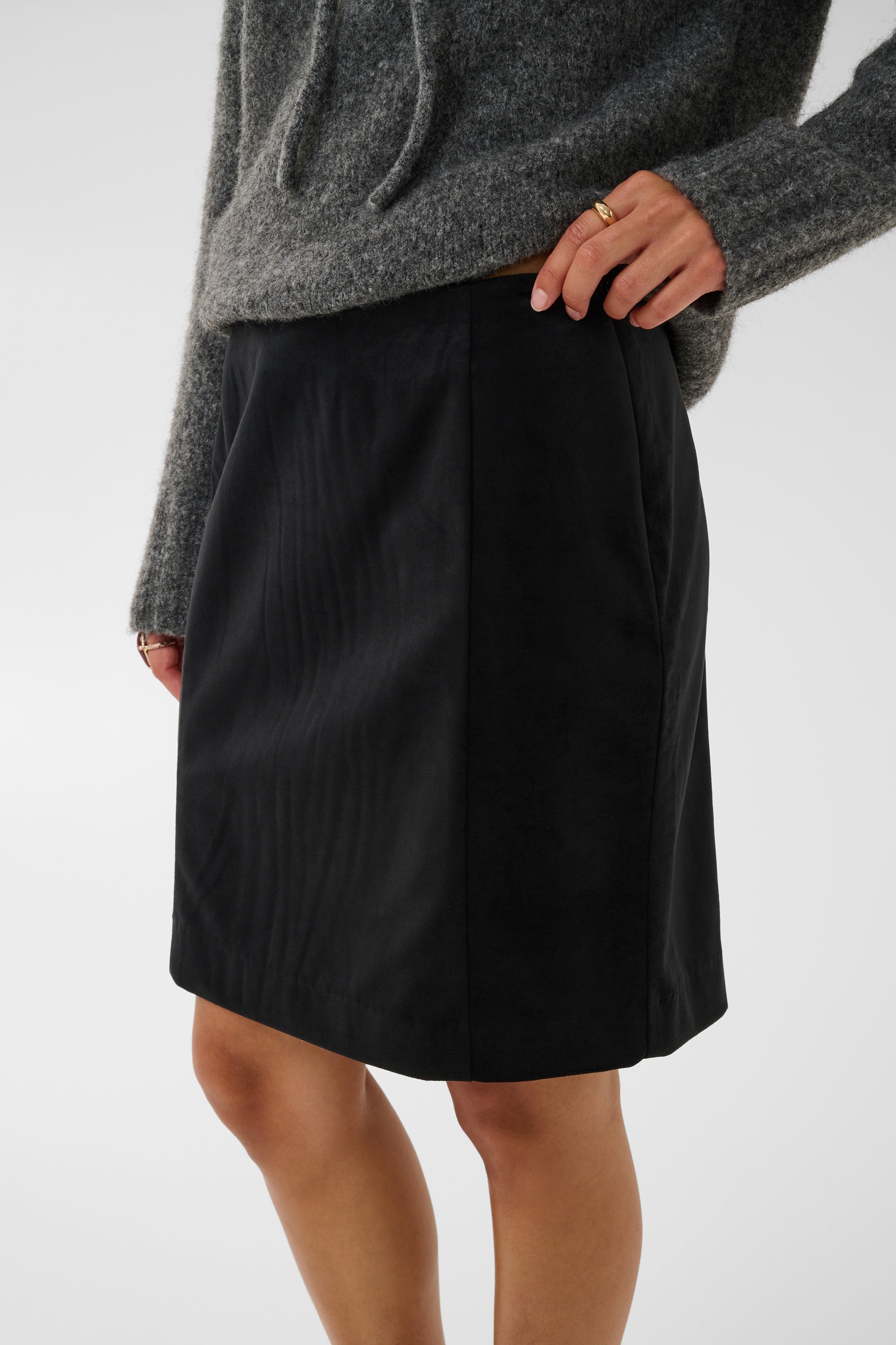 CRMeliora Skirt - Pitch Black-Bottoms- Hometown Style HTS, women's in store and online boutique located in Ingersoll, Ontario