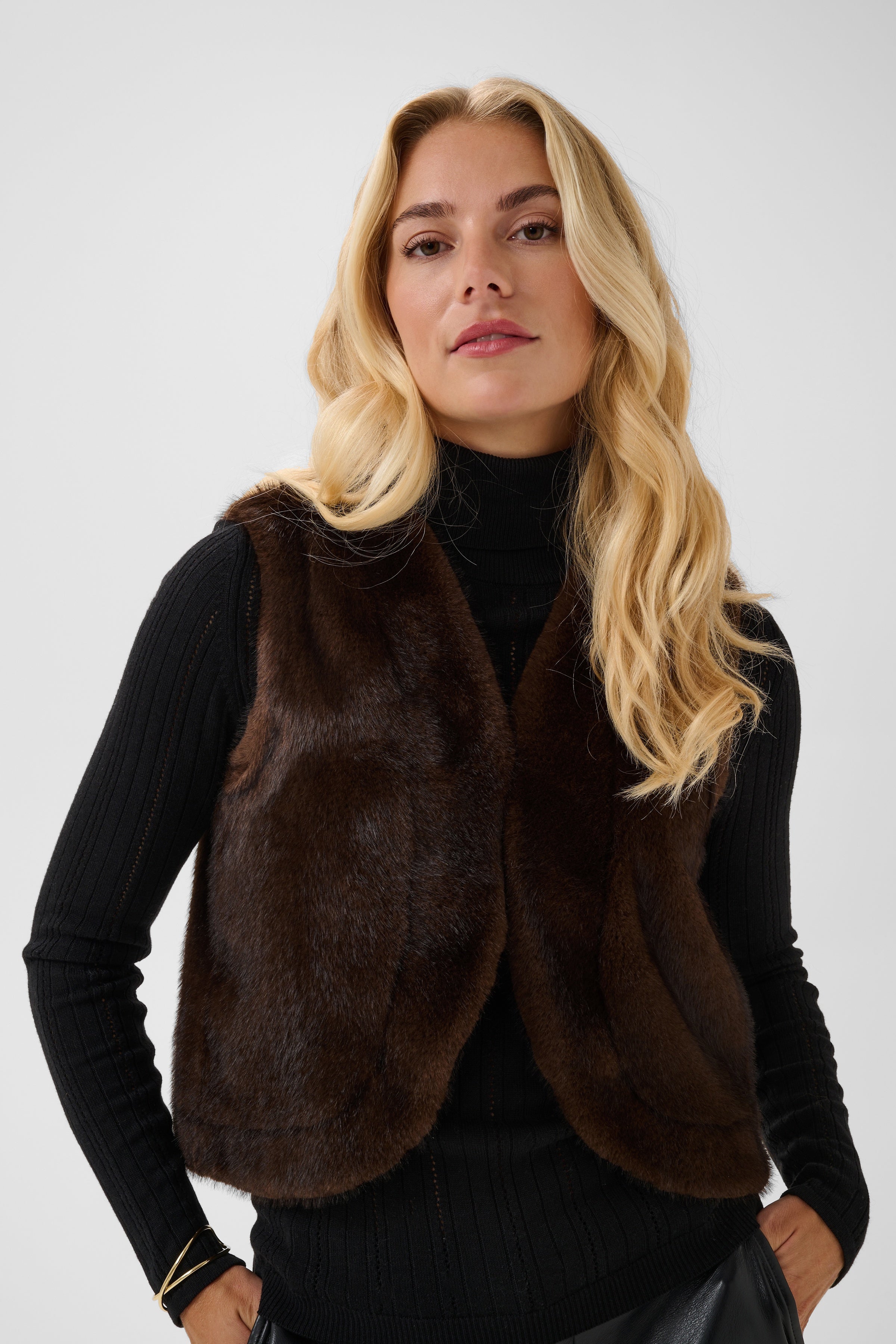 Jumi Waistcoat- Java-Casual Tops- Hometown Style HTS, women's in store and online boutique located in Ingersoll, Ontario
