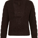 CRSiffe Zipper Pullover - Java-Sweaters and Cardigans- Hometown Style HTS, women's in store and online boutique located in Ingersoll, Ontario