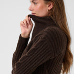 CRSiffe Zipper Pullover - Java-Sweaters and Cardigans- Hometown Style HTS, women's in store and online boutique located in Ingersoll, Ontario