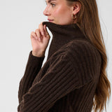 CRSiffe Zipper Pullover - Java-Sweaters and Cardigans- Hometown Style HTS, women's in store and online boutique located in Ingersoll, Ontario