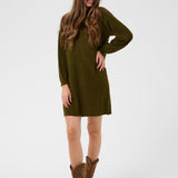 CRNanette Knit Dress - Military Olive-Casual Dresses- Hometown Style HTS, women's in store and online boutique located in Ingersoll, Ontario