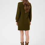 CRNanette Knit Dress - Military Olive-Casual Dresses- Hometown Style HTS, women's in store and online boutique located in Ingersoll, Ontario