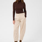 Ballie Barrel Pant - Off White-Bottoms- Hometown Style HTS, women's in store and online boutique located in Ingersoll, Ontario