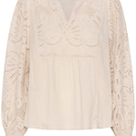 CRDiana blouse - Cream-blouse- Hometown Style HTS, women's in store and online boutique located in Ingersoll, Ontario