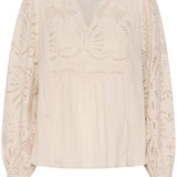 CRDiana blouse - Cream-blouse- Hometown Style HTS, women's in store and online boutique located in Ingersoll, Ontario