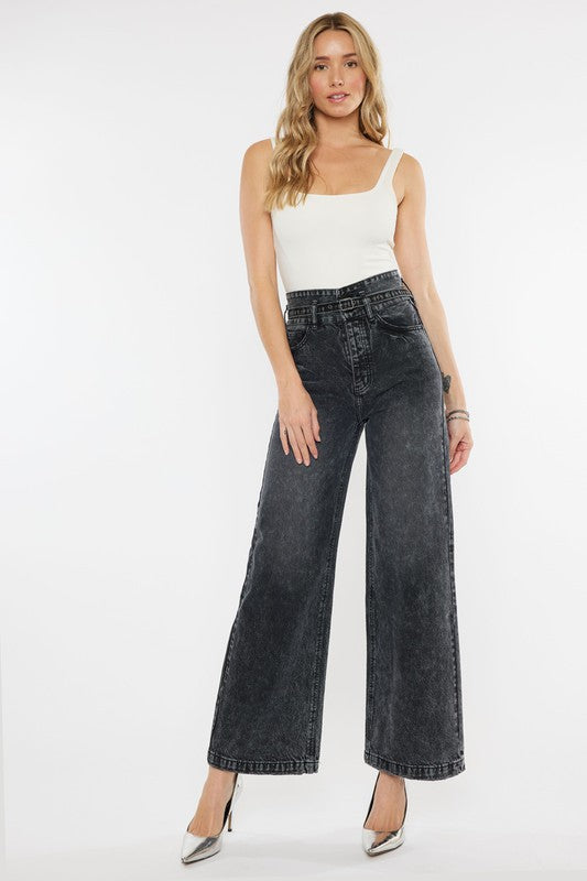 High Rise 90's Wide Pants-denim- Hometown Style HTS, women's in store and online boutique located in Ingersoll, Ontario