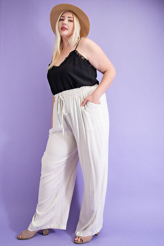 Linen Pants-Pants- Hometown Style HTS, women's in store and online boutique located in Ingersoll, Ontario