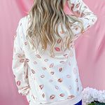 Kissy Lips Pullover - White-Sweater- Hometown Style HTS, women's in store and online boutique located in Ingersoll, Ontario