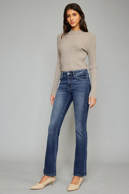 Bootcut Medium Wash-denim- Hometown Style HTS, women's in store and online boutique located in Ingersoll, Ontario