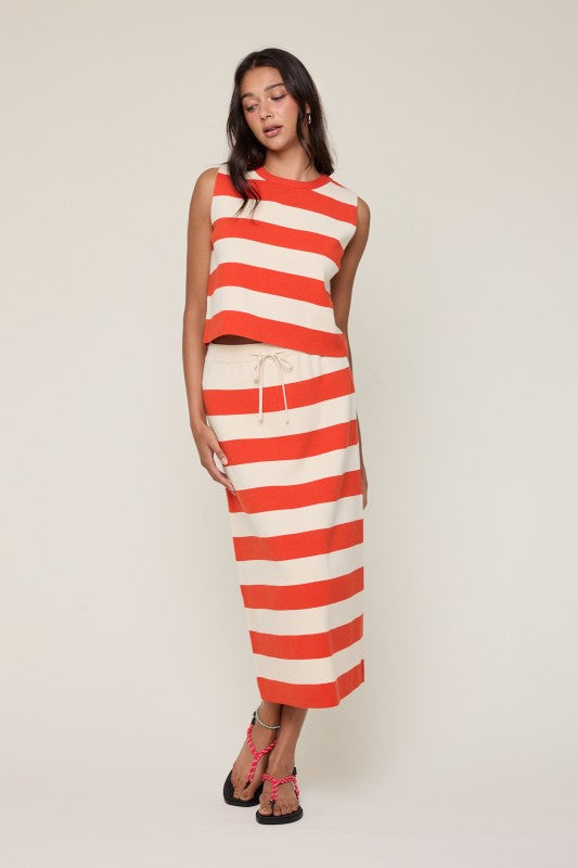Stripe Set - Punch-Casual Dresses- Hometown Style HTS, women's in store and online boutique located in Ingersoll, Ontario
