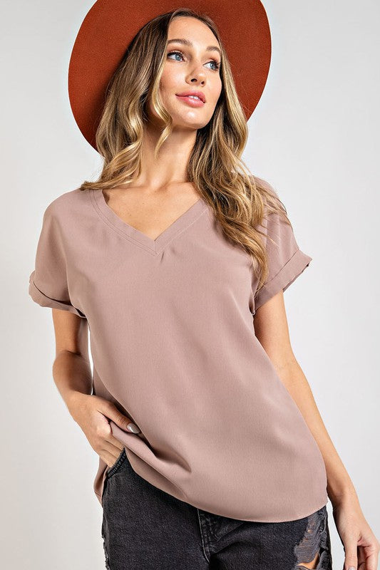 Short Sleeve Blouse - Coco-blouse- Hometown Style HTS, women's in store and online boutique located in Ingersoll, Ontario