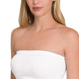 Seamless Bandeau - White- Hometown Style HTS, women's in store and online boutique located in Ingersoll, Ontario