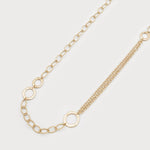 LONG NECKLACE OF INTERTWINED RINGS AND MIXED CHAINS-Accessories- Hometown Style HTS, women's in store and online boutique located in Ingersoll, Ontario