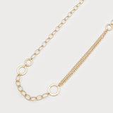 LONG NECKLACE OF INTERTWINED RINGS AND MIXED CHAINS-Accessories- Hometown Style HTS, women's in store and online boutique located in Ingersoll, Ontario